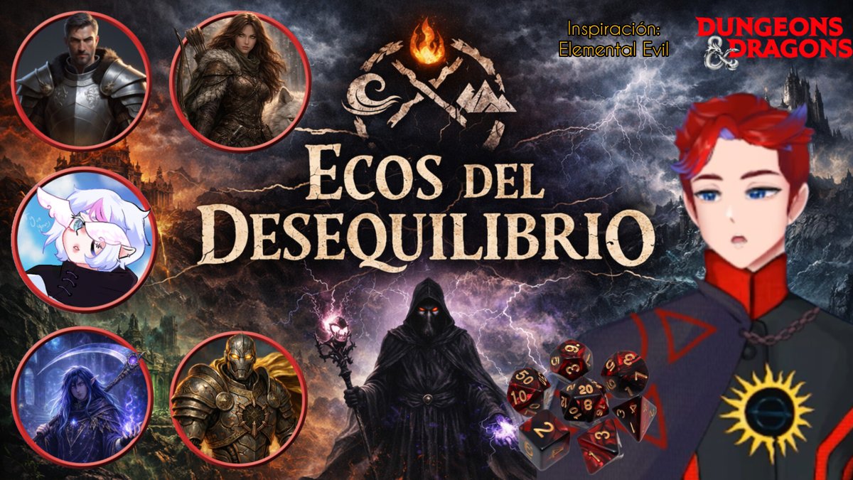 Estamos ON!
D&amp;D 5e | Ecos del Desequilibrio | Mesa 2
twitch.tv/daravion