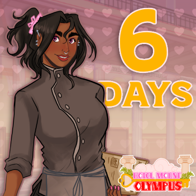 HMOlympus's tweet photo. We have just 6 days left until the release of #HotelMountOlympus Demo, here to welcome us today is Persephone !✨#VisualNovel #GameDev #Devlog #IndieGame #GreekMythology #HMO https://t.co/znqyRDXVAO