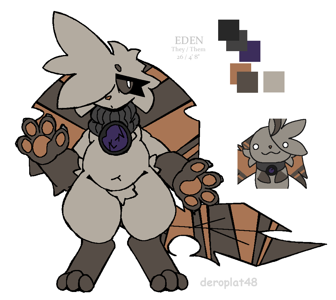 Deroplat48's tweet photo. Redesign of my fursona, Eden. https://t.co/rnEU0xGRqY