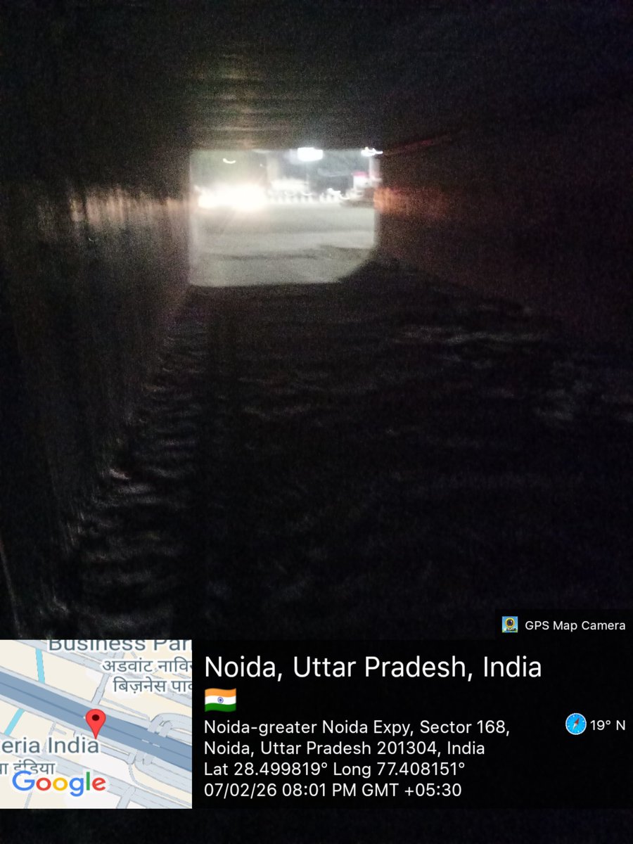 VS_NCR's tweet photo. @noida_authority
आपसे अनुरोध हैं @Sector168Noida को सेक्टर-142 से जोड़नेवाले इस पुराने एडवांट अंडरपास में लाइट्स ख़राब हो गई हैं जिससे यहां शाम को अंधेरा रहता हैं। कृपया लाइट्स ठीक कर दें।
Lights aren't functional at old #Advant underpass pls resolve it & make light arrangements https://t.co/JHl4YJ33uF