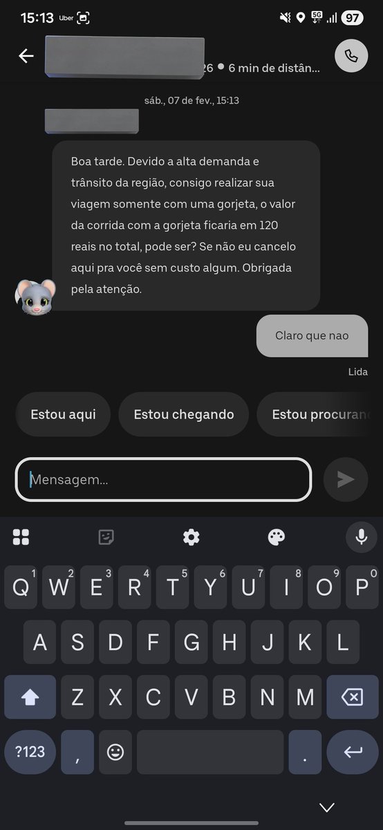 Nidozinho's tweet photo. Alô @Uber_Brasil pode isso? https://t.co/90HxbVB6Ki