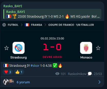 raskolnikovrmn's tweet photo. 🇩🇪 Münster MS skor 1-1 ✅
🇩🇪 Münster HTFT 2/0 12.95 ✅
🇹🇷 Fenerbahçe MS skor 3-1 8.90 ✅
🇫🇷 Strasbourg IY skor 1-0 4.58 ✅ https://t.co/2XSAPryZlt