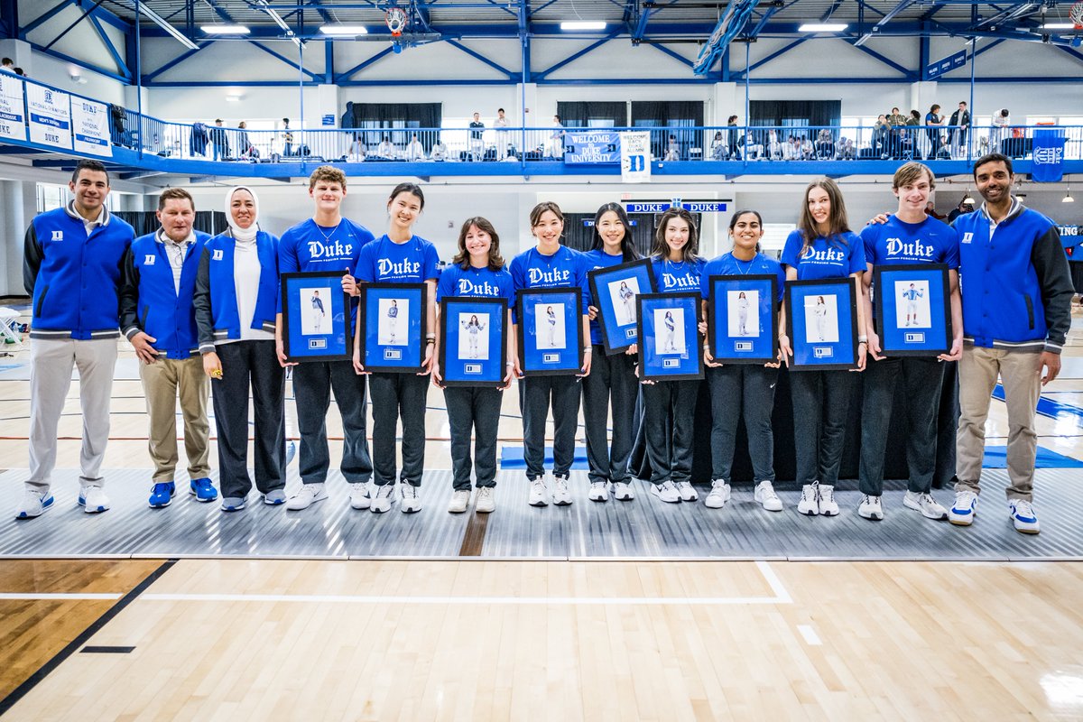 DukeFEN's tweet photo. It was an honor to recognize our seniors today!

Thank you for everything you’ve given to our program 💙 https://t.co/dFBJCgbamz