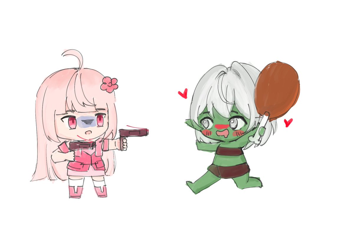 哥布林的天性是找精靈，很合理吧（？）
#Da2Art
#Noecuteart