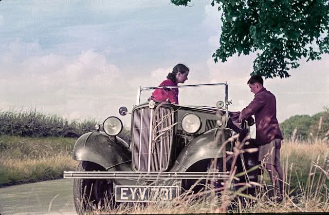 histories_arch's tweet image. In August 1939, newly married Denys and Margaret Gardiner set off on their honeymoon with an ambitious plan, driving 900 miles along the east coast of England in their convertible. Within weeks, the Second World War would begin, yet during that peaceful interlude they captured…