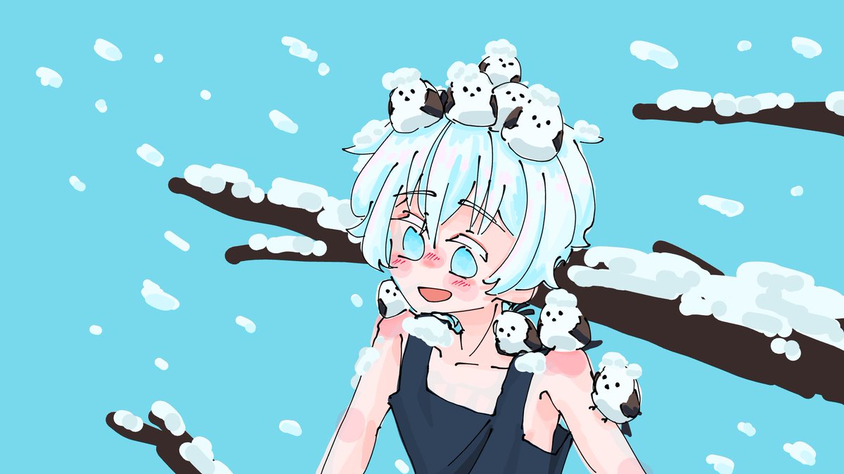 rikorisu9239's tweet photo. 綿雪と、ぬくもり

＃イラスト　
#オリキャラ 　
＃シマエナガ https://t.co/C8XiH43qHV