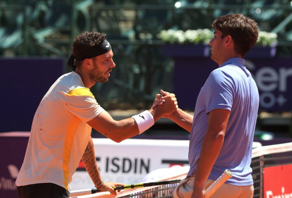puppotenis's tweet photo. Qualy @iebmasargopen
-Marco #Cecchinato (ITA, 7) a Santiago #RodríguezTaverna 6-3 6-3
-Daniel #Galán (COL, 4) a Juan Bautista #Torres (WC) 6-2 7-6 (4)
-Francesco #Passaro (ITA, 3) a Nicolás #Kicker (ALT) 6-3 6-3
📷 #PrensaARGOpen https://t.co/L1J7d4H32o