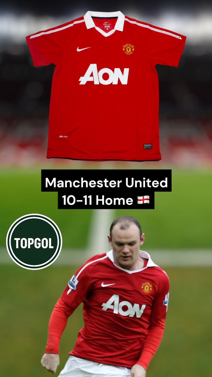 Ya disponible la equipacion local del Manchester United para la 10-11, esa chilena se Rooney 😍