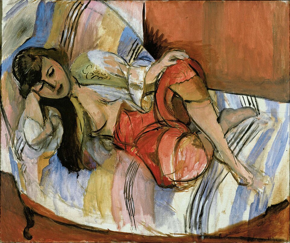 filomythos_com's tweet photo. ODALIK — ODALISQUE - Henri Matisse 
Matisse’in “Odalık” eserinde temsil, bakış ve boşluk; çizgi ve renk alanlarıyla kurulan ritim, mahremiyeti koruyan mesafe.
https://t.co/W3kApgJivd 

#henrimatisse #odalık #filomythos #matisse https://t.co/5UUSIkj8k4