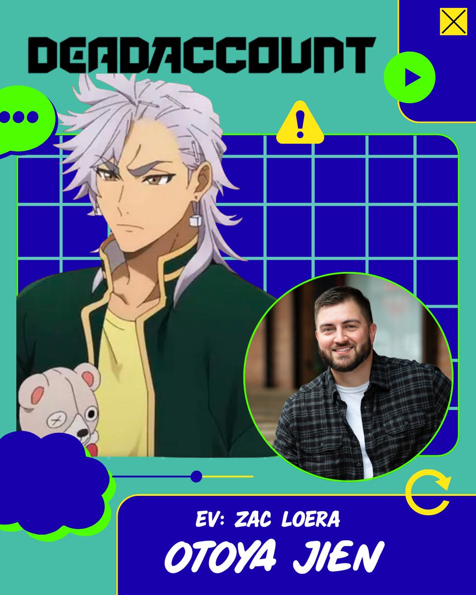 🌟🌟ROLE ANNOUNCEMENT🌟🌟

You can hear me as the stuffed animal collector Jien in Dead Account! I wish my hair looked like that. Anyway, check it out on Crunchyroll today! Thank you to Caitlin Glass for casting me!

#DeadAccount #anime #Crunchyroll #voiceactor #Otaku #weeb #jien