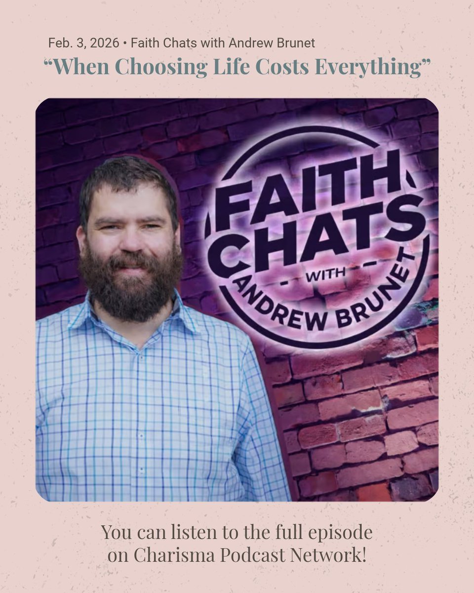 EmBerning's tweet image. Faith in action means showing up. Thankful for the conversation on Faith Chats with Andrew  Brunet about how Let Them Live fills critical gaps in the pro-life movement.