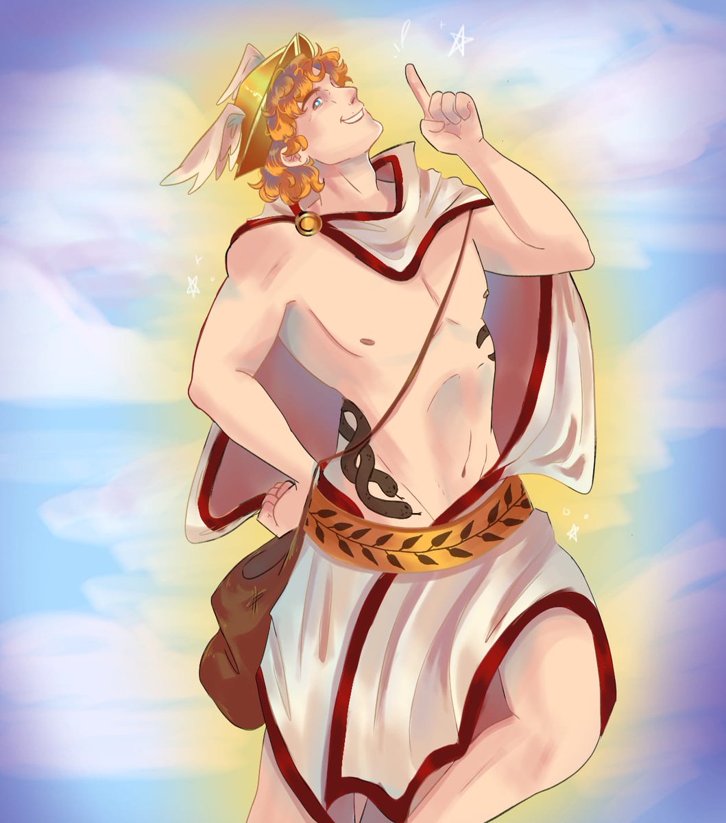 EdRaccRat's tweet photo. Hermes 🪽✨ 

#Epic #epicthemusical #EpicFanart #MitologiaGriega https://t.co/X3Vd7y618C