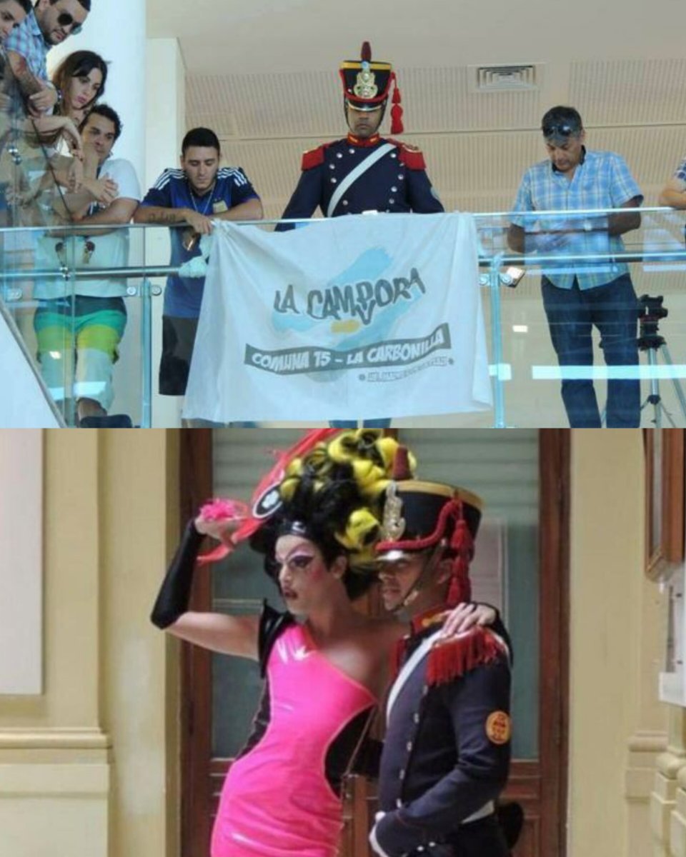 Nunca nos olvidemos para que utilizaban a los Granaderos de San Martín durante el Kirchnerismo. 
Si sienten un poquito de vergüenza ajena, hagan silencio seres nefastos.