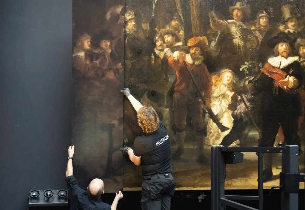 GM 🖤

My second entry for the " Google Gemini Art Exhibition: Rijksmuseum Remix "

“System Error”

A reinterpretation of Rembrandt’s "The Night Watch" trapped within the sterile confines of a modern elevator..

The concept is physical and historical disruption. Just as the