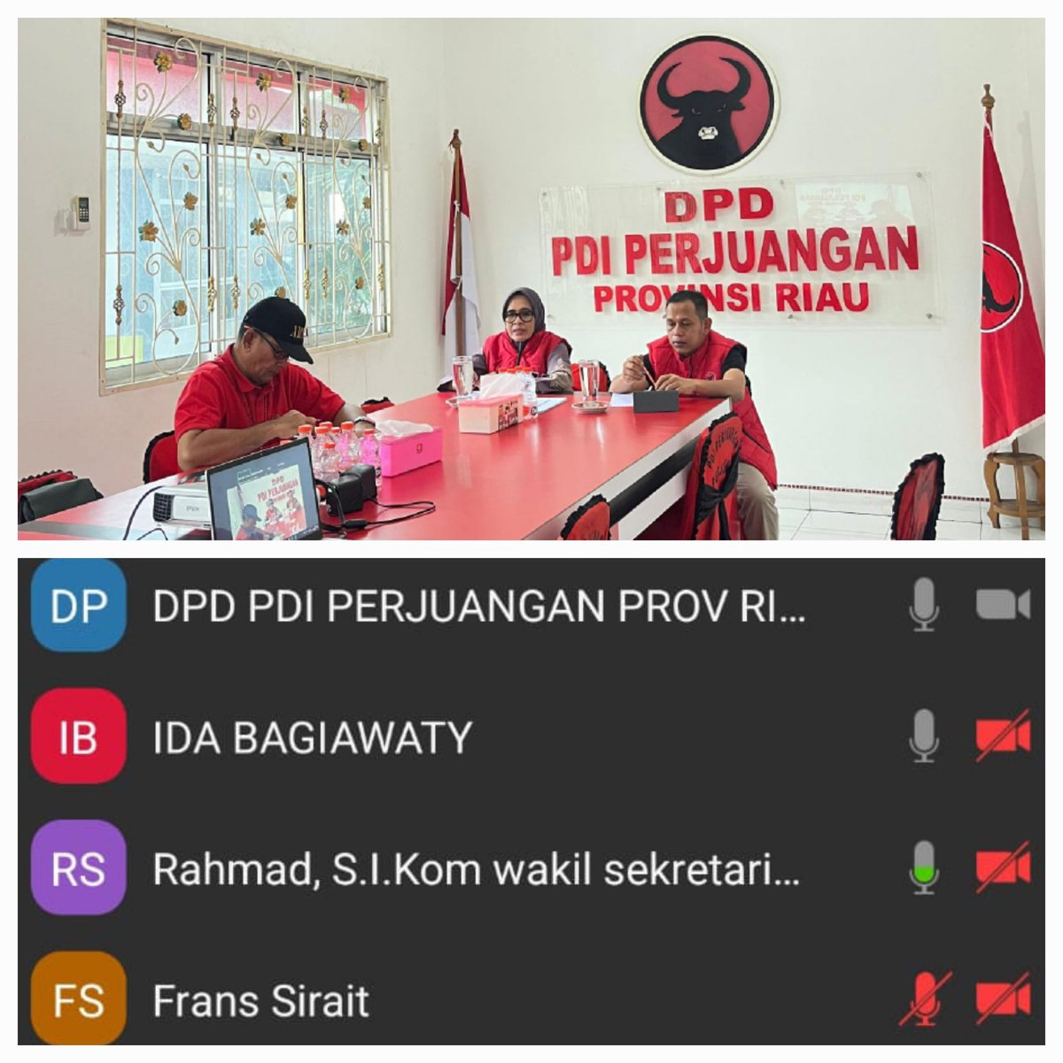 Persiapan pelaksanaan Musancab PDI Perjuangan di 172 Kecamatan se-Provinsi Riau pada bulan Maret 2026.