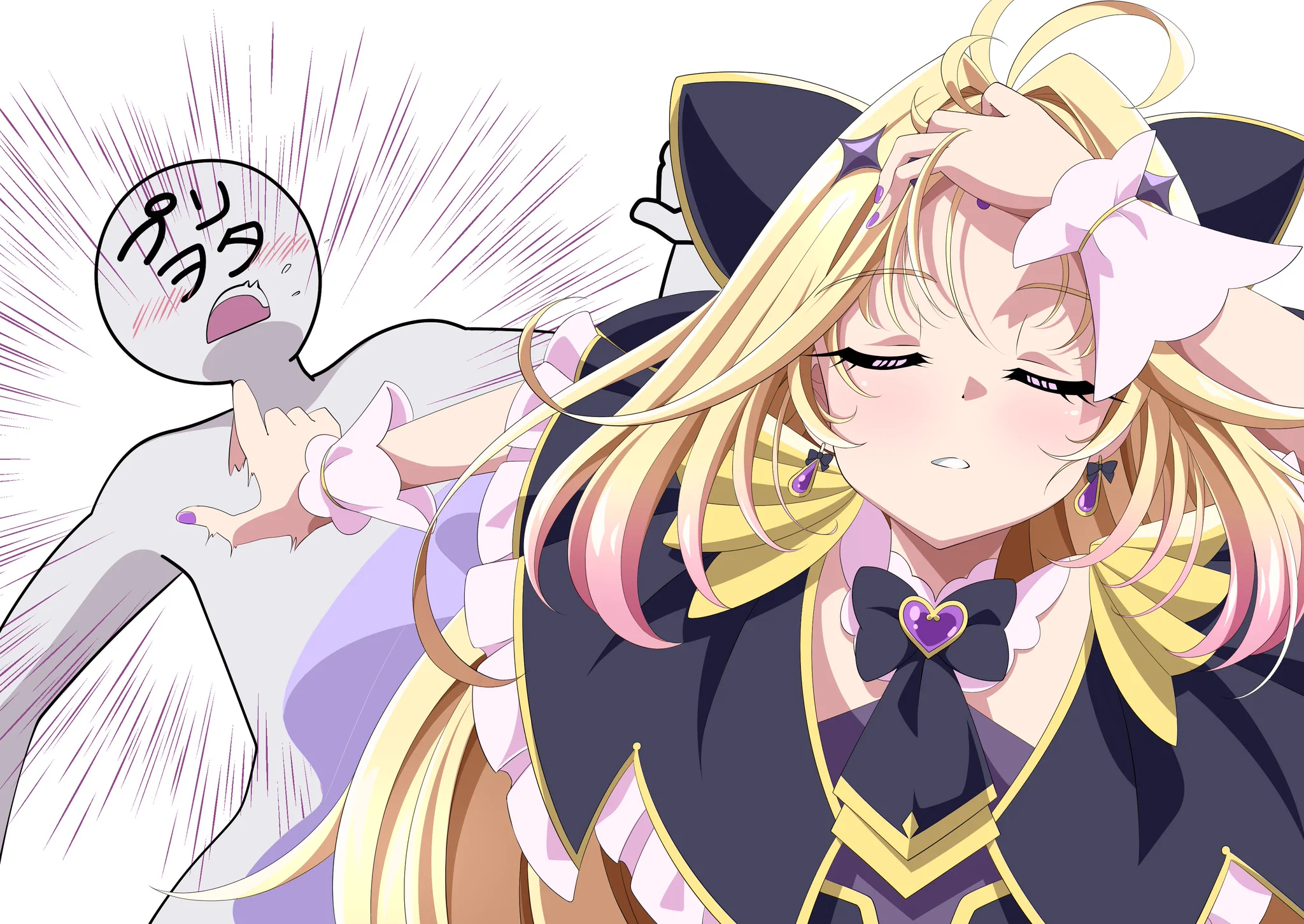 名探偵プリキュア！のキュアアルカナ・シャドウがファンアートで大ブーム
