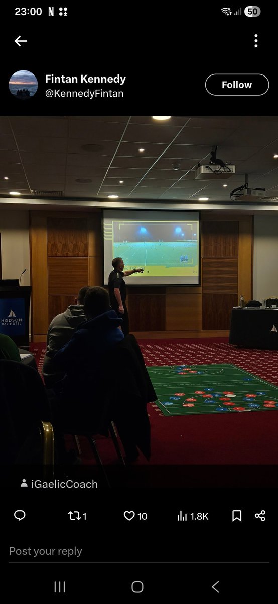 Eoinflano's tweet photo. @iGaelicCoach great day today in athlone.  Best part was the learnings from other coaches.  Some stellar people there but it was the openess of those willing to share ideas and opinions that made it! Well done Evan https://t.co/dEQu6oyPU6