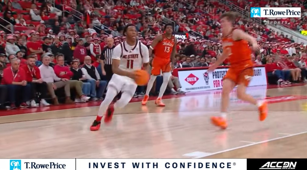 Watching the highlights they cut for the ACCDN and this is a little weird. Like when did T Rowe Price start a sports department?