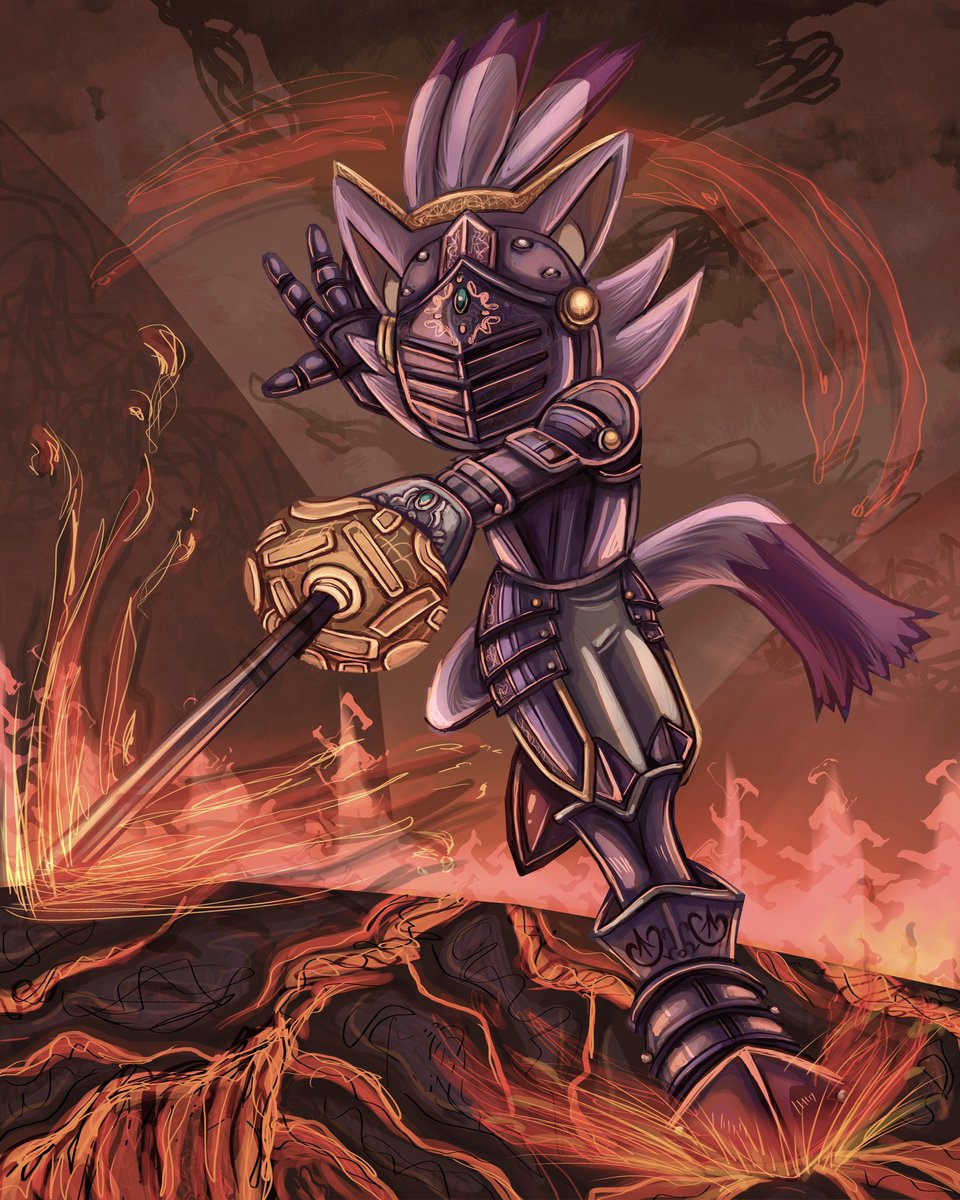 wahl_art1997's tweet photo. Sir Percival art is completed! https://t.co/61gyyILPIP