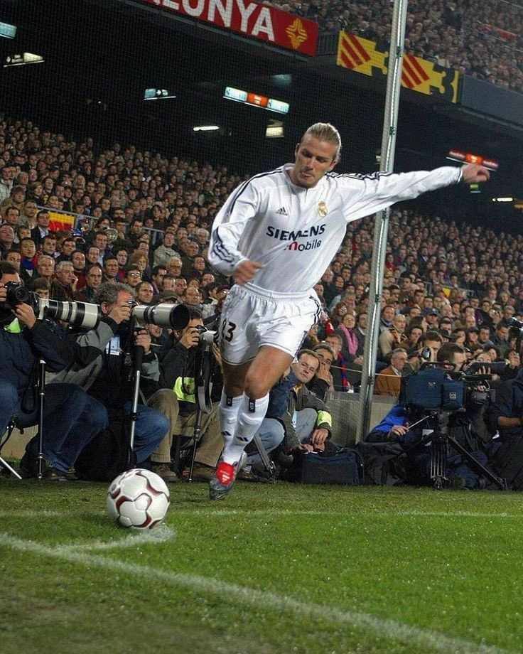 David Beckham at Camp Nou 📸