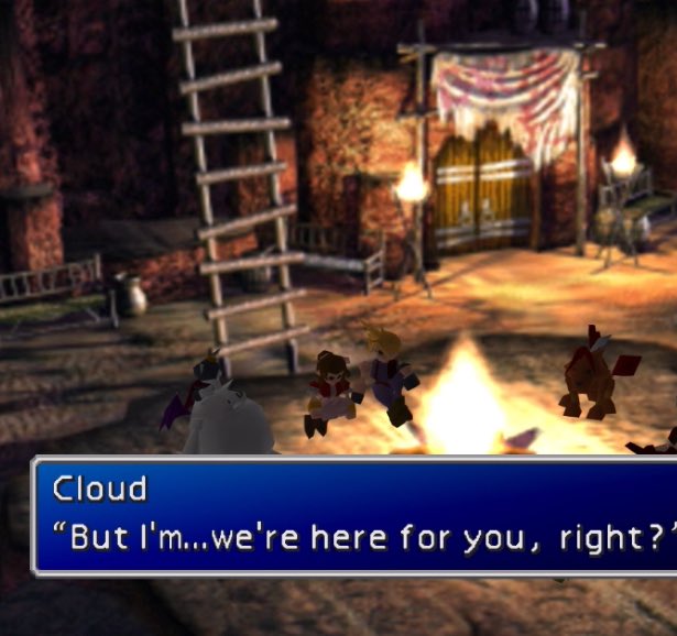 CLOUD YOU FAKE IDGAFER I SEE THAT MASK SLIPPING EVERY DAY I PLAY THIS GAME