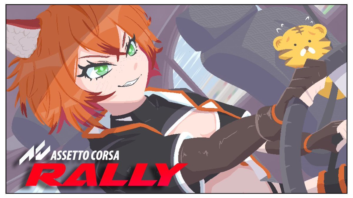 TORA TORA!!🐯

The Dojo doors will open at 8pm PST / 11pm EST / 4am GMT for ASSETTO CORSA RALLY!!

NEW UPDATE SOON!! It's time for me to finally start taking on the medal challenges and try new cars!! Come be my co-driver for more AC Rally racing fun!!
Art: @/Skianyan