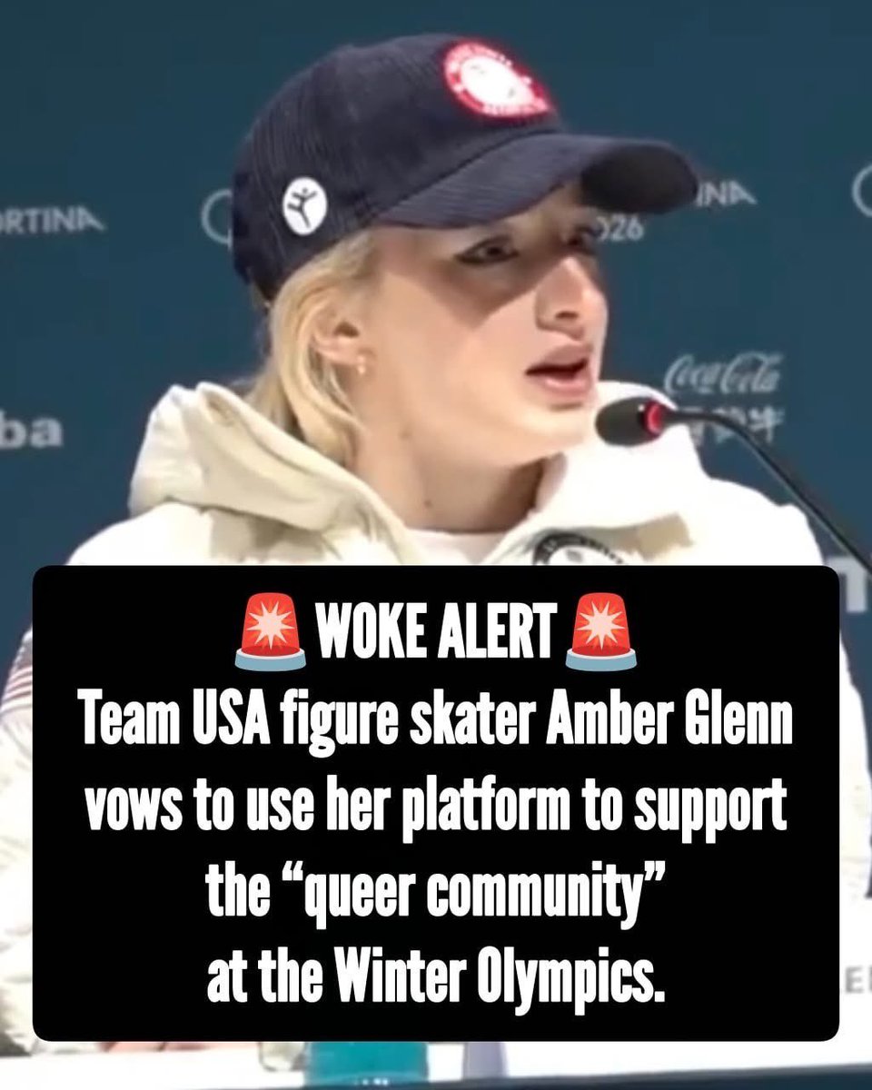 bobbidoll69's tweet photo. The Olympics should not be used as a political platform. Represent the USA &amp; stop being a disgrace Hunter Hess &amp; Amber Glenn. https://t.co/E9gNpAtoRn