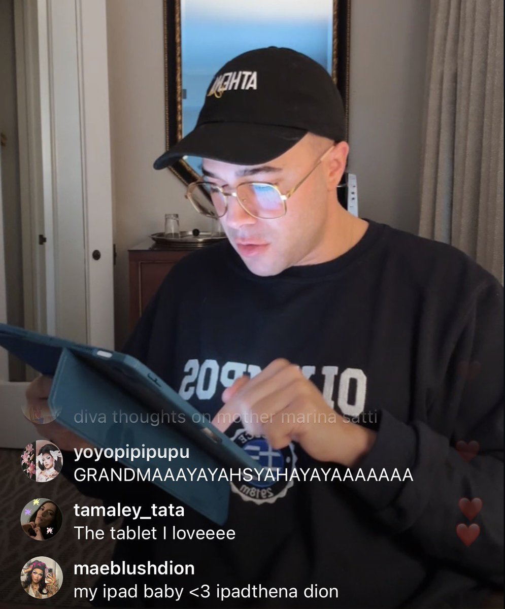 blushiedion's tweet photo. she’s got that ipad grandma rizz https://t.co/pfdUvdu68a