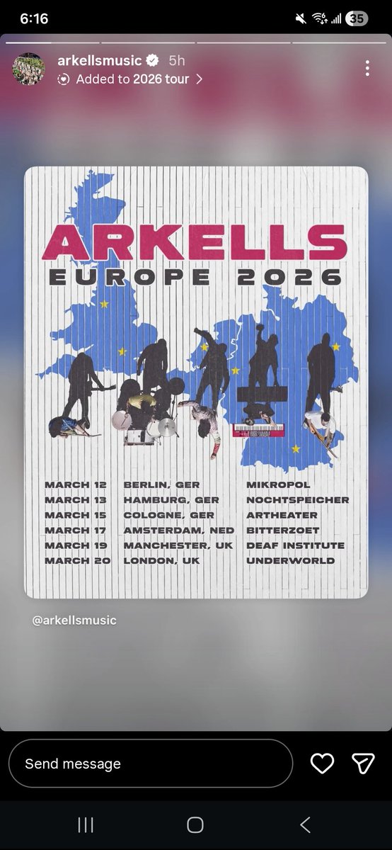 Gags8's tweet photo. Europe, you are in for a treat...#arkells #roadtrip https://t.co/JdBYS5wuql