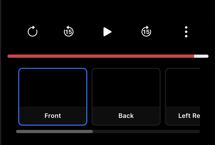 SentryTube's tweet photo. Pushed several improvements. Here are some details.

- Fixed gear indicator (was always showing reverse)
- Fixed turn signal indicators (they now flash)
- Moved actions to a menu next to media controls
- Visitor view tracking (unique and total) https://t.co/VNSus882bw