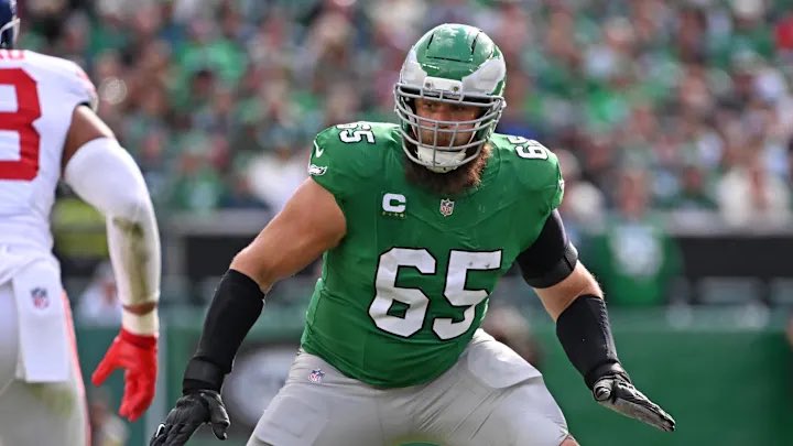 SleeperNFL's tweet photo. There are “rumblings” that Lane Johnson and Landon Dickerson are both considering retirement this offseason, per @JFowlerESPN https://t.co/38CTSpjand