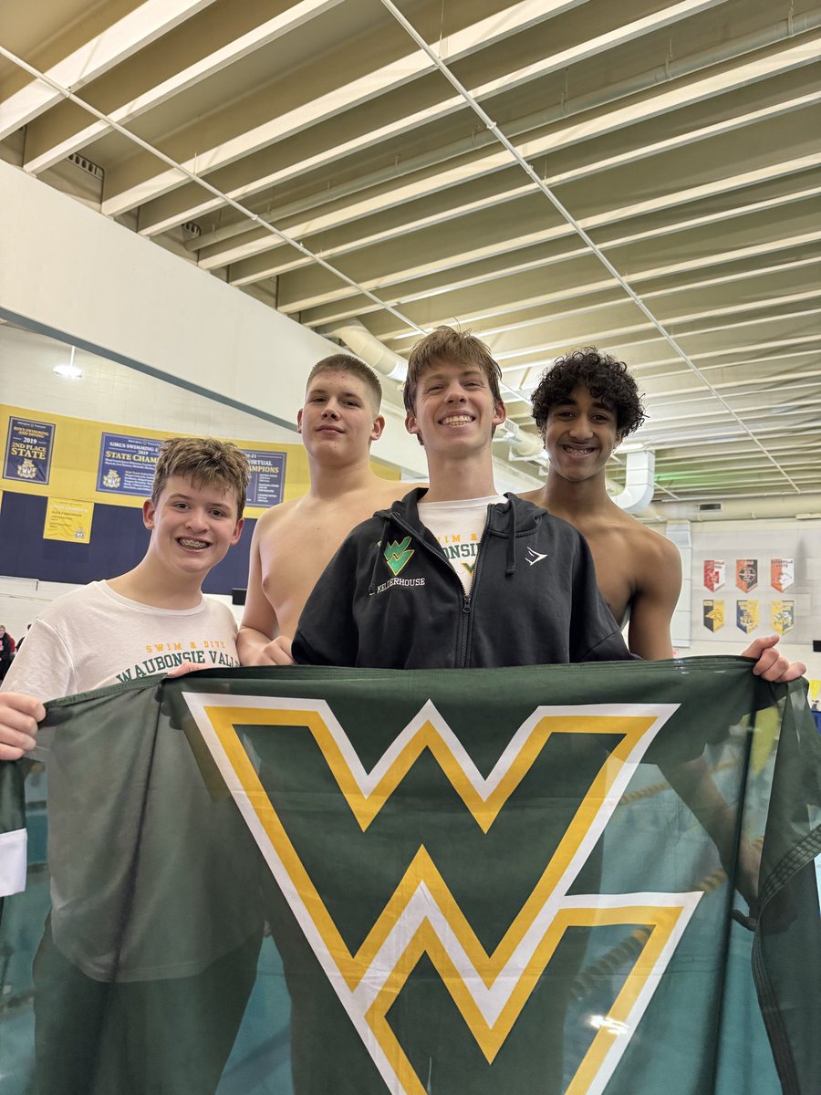 4th in the FS 4FR for Kaden, Brayden, Dan, and Mason! <a href="/WaubonsieValley/">Waubonsie Valley HS</a> <a href="/athleticswvhs/">Waubonsie Athletics</a> <a href="/WVHSStipp/">Principal-Jason Stipp</a>