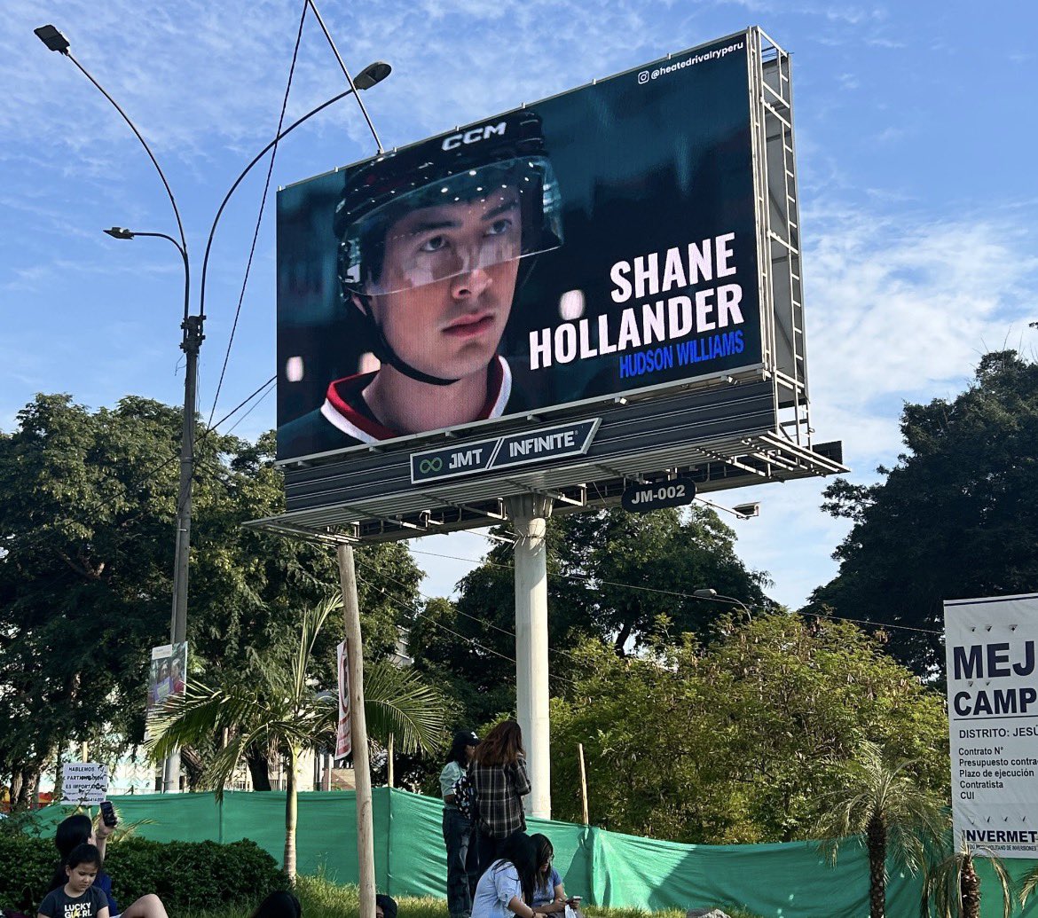 StorrieNation's tweet photo. Billboards for Connor Storrie and Hudson Williams’s birthday this month in Campo de Marte, Peru!

It was a fan project from @heatedrivalrype ❤️

📸 buddievibe via X https://t.co/1Frt6zb3az