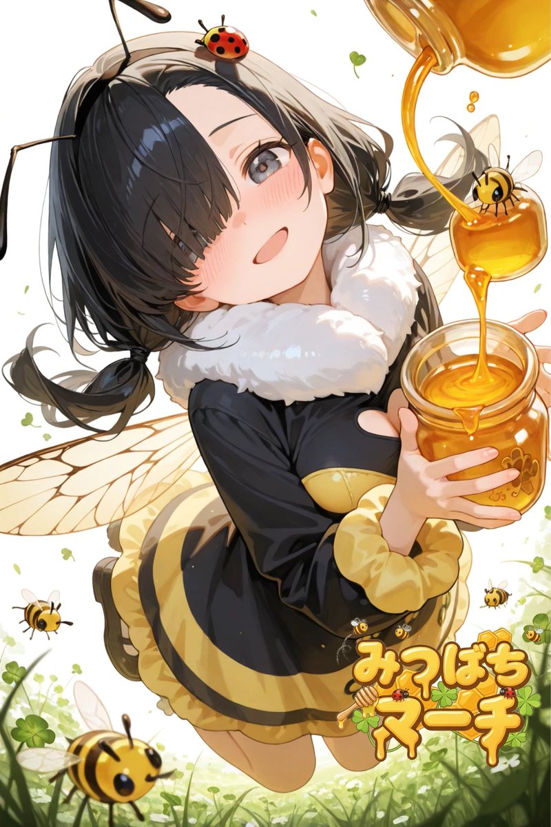 みんなおはよー☀️ 今日も #AIみつばちマーチ 開催中だよ！ 気軽に