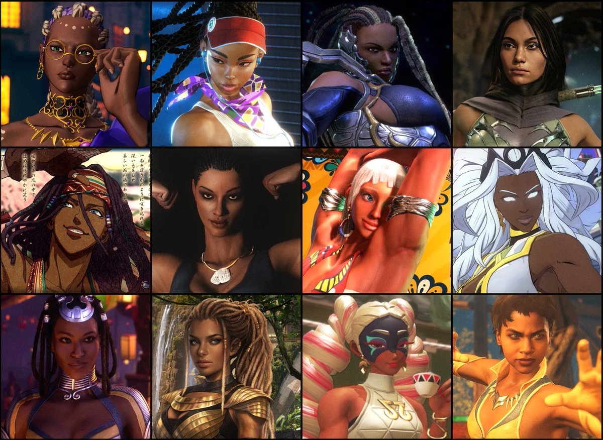 Black women in fighting games 🖤