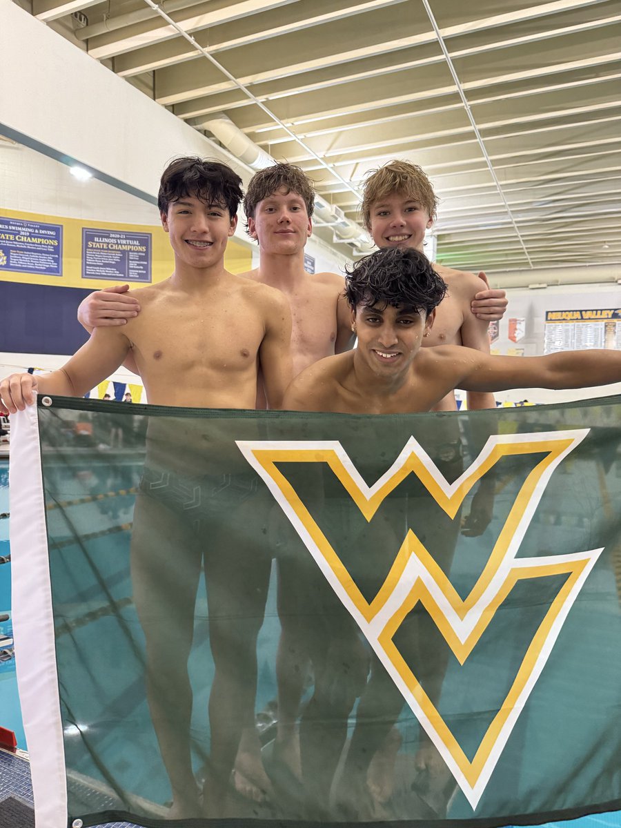 5th place in the varsity 4FR to cap off a 3rd place finish as a team! Nice job Arseni, Cole, Sri, and Manny! <a href="/WaubonsieValley/">Waubonsie Valley HS</a> <a href="/athleticswvhs/">Waubonsie Athletics</a> <a href="/WVHSStipp/">Principal-Jason Stipp</a>
