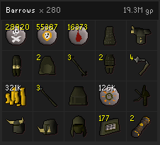 PansGaming's tweet photo. If anyone wants an insight into what my GIM's luck is like, this loot tracker gives a good indication. 280kc, 22 items. Sounds good but the number of dupes is unreal. In my last 10 chests, I've had my 2nd and 3rd Staff,  4th Flail, and 2nd Chainskirt. Send help. #osrs https://t.co/Hl3g180YWY