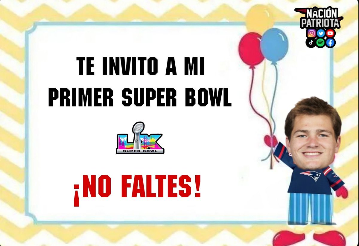 nacionpatriots's tweet photo. A ESTA HORA MAÑANA INICIARÁ EL #SUPERBOWLLX https://t.co/k0jGcMqsdX
