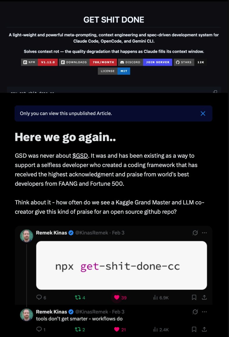 Borrowed conviction can only get you so far.

Eventually, it reveals who never truly believed in anything.

I was with $GSD at zero, and I’ll be with GSD at 100M and beyond.

The tourists are gone. The KOLs are gone. 

Only believers are left. 

Yeah, it sucks—but it also says