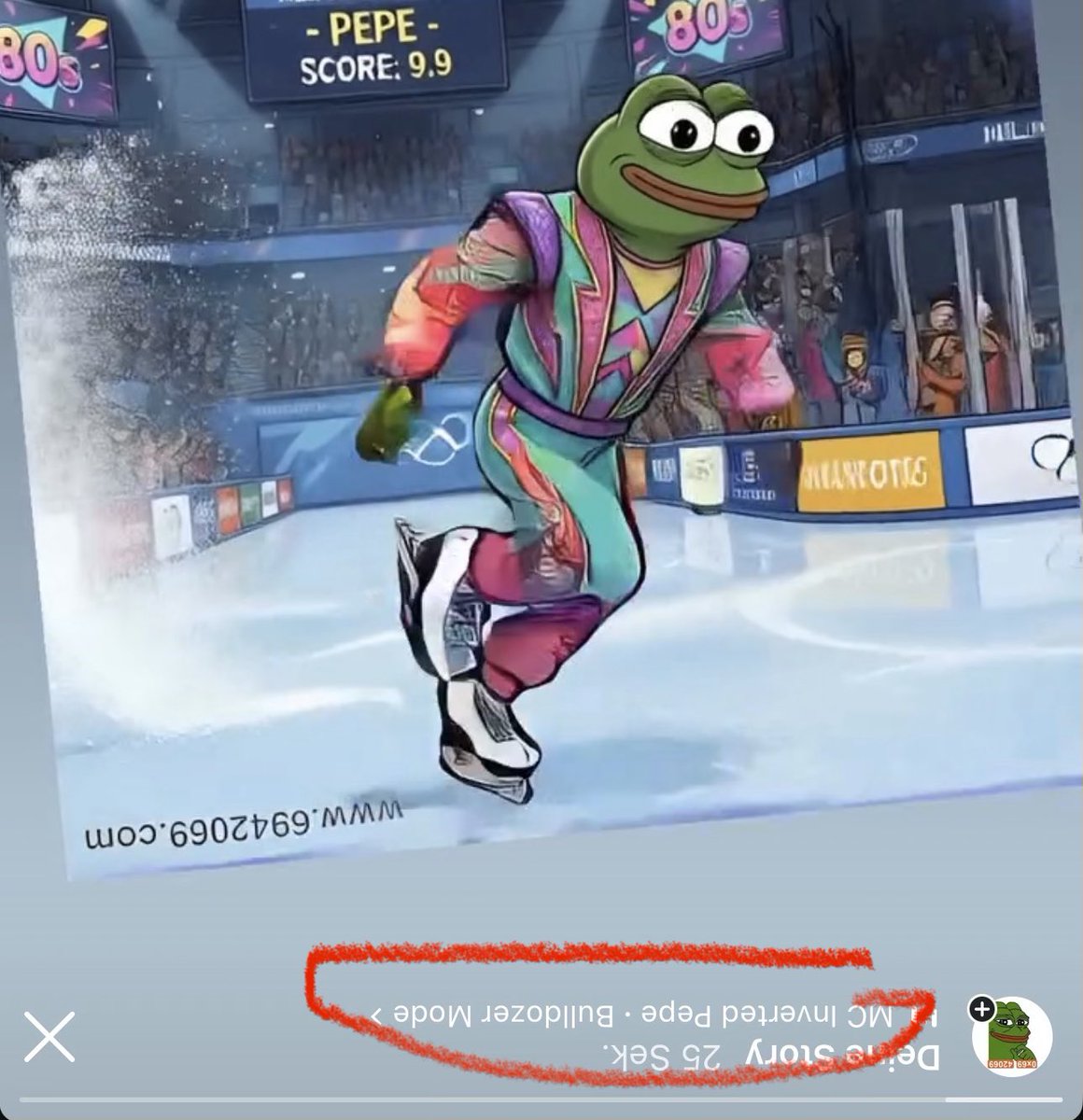 ¡ɯɐɹƃɐʇsuı uo ǝlqɐlıɐʌɐ sƃuos
ǝdǝd pǝʇɹǝʌuı ɔɯ

🌀

MC Inverted Pepe
songs available on Instagram!

$ƎԀƎԀ • 0x69_42069