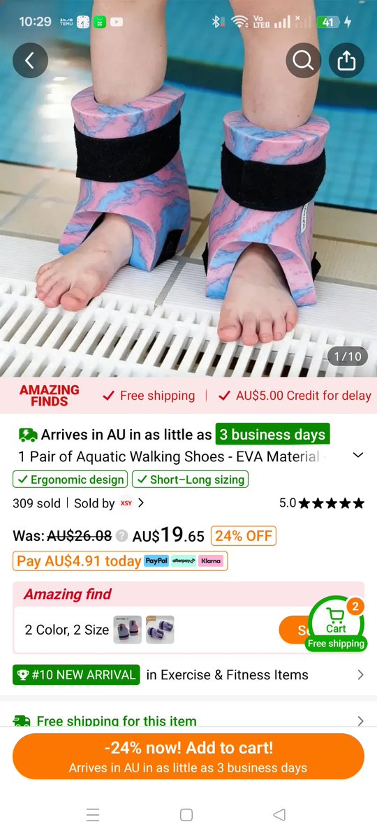 Child drowning shoes
