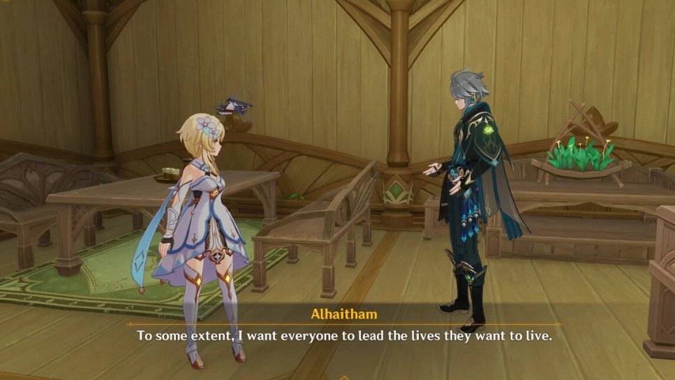 I love Alhaitham for how he says the most comforting things in such a nonchalant way