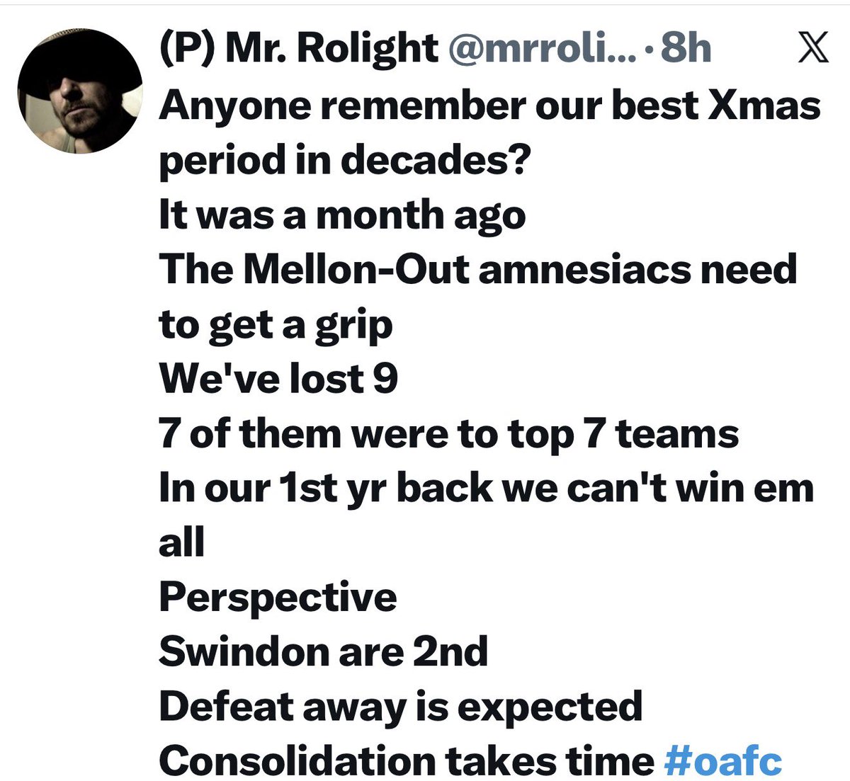 This guys a total waste of space typical happy clapping retard #oafc