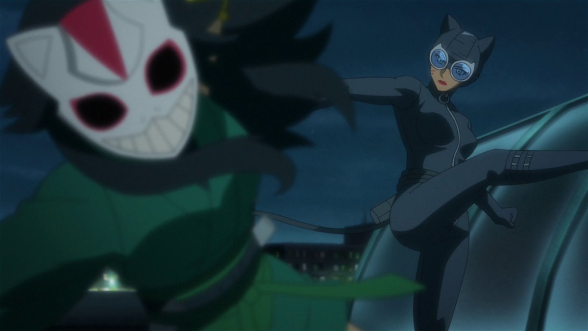 worldsfinest's tweet photo. "Catwoman: Hunted" debuted on this day (Feb. 8) in 2022! Directed by Shinsuke Terasawa with a script by Greg Weisman, Catwoman's on the run from basically everyone, including Batwoman, after stealing a gem in this anime-inspired DC Animated Movie entry! #CatwomanHunted #Catwoman https://t.co/IpQMbFtlXf