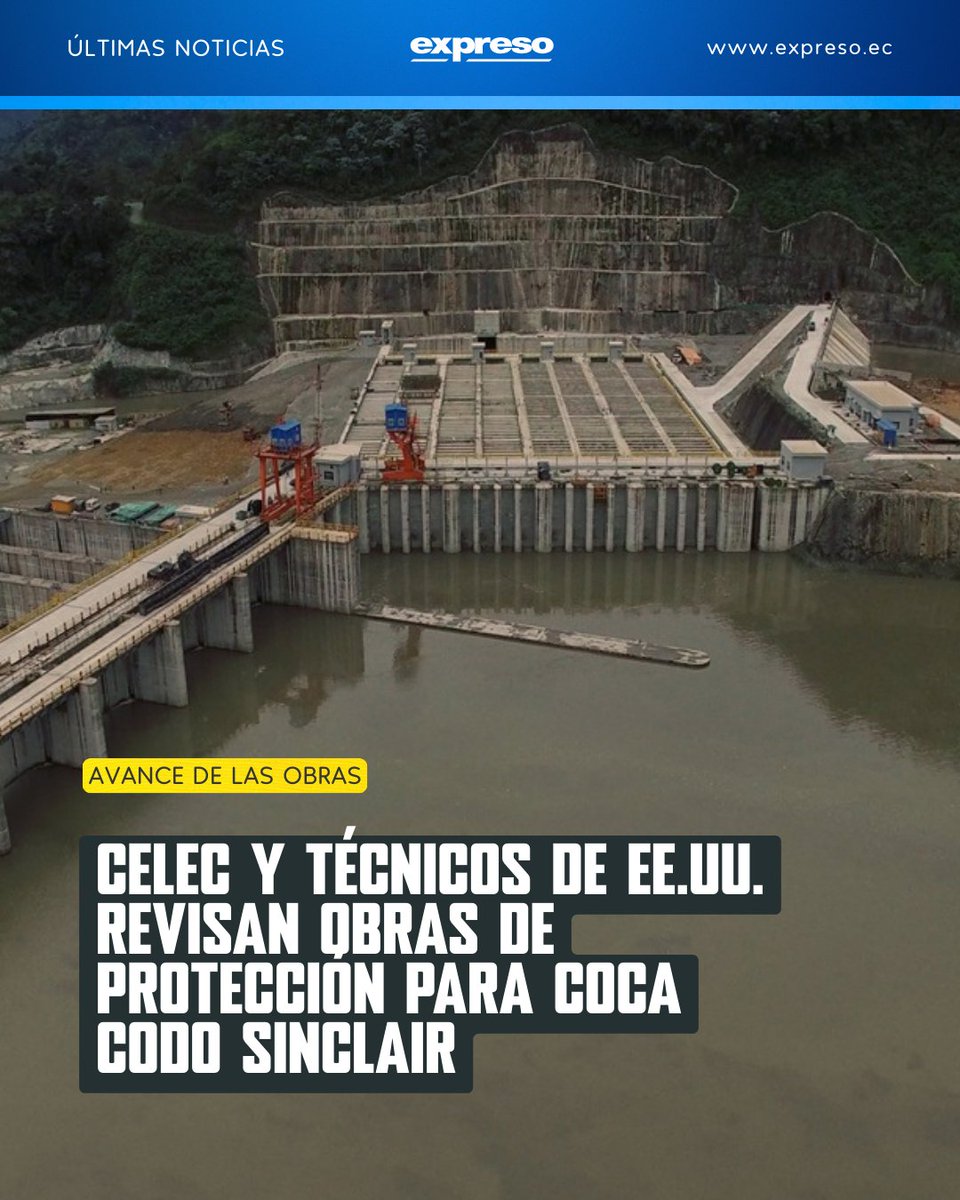 La erosión regresiva del río Coca fue monitoreada entre por autoridades de Celec y el Cuerpo de Ingenieros de EE. UU., debido a su amenaza a la hidroeléctrica Coca Codo Sinclair, oleoductos y la carretera.

Lee más 👉 bit.ly/4qYErAd