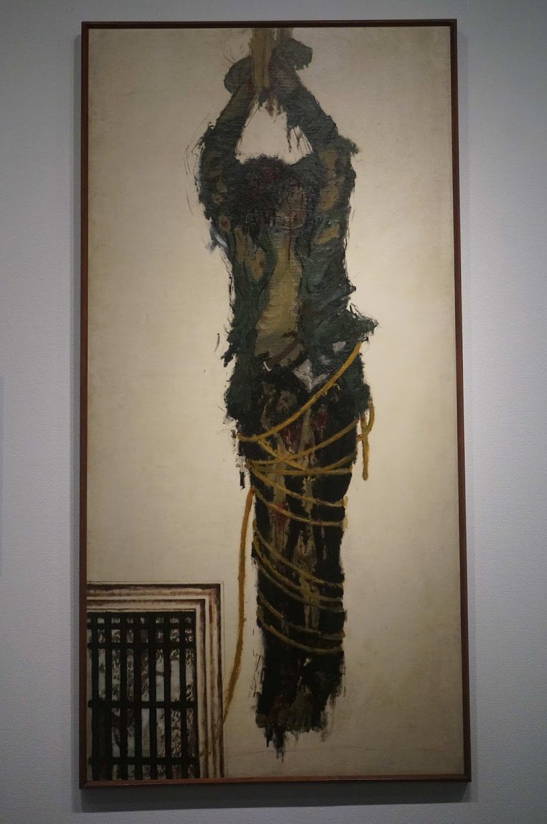 特高警察に虐殺された小林多喜二を描いた津田青楓「犠牲者」では、左下の窓の格子の奥に建設中の国会議事堂が描かれている。津田は「十字架のキリスト像にも匹敵するようなものにしたいという希望を持つて、この作にとりかかつた」と記している
#スパイ防止法案に反対します
#ママ戦争止めてくるわ