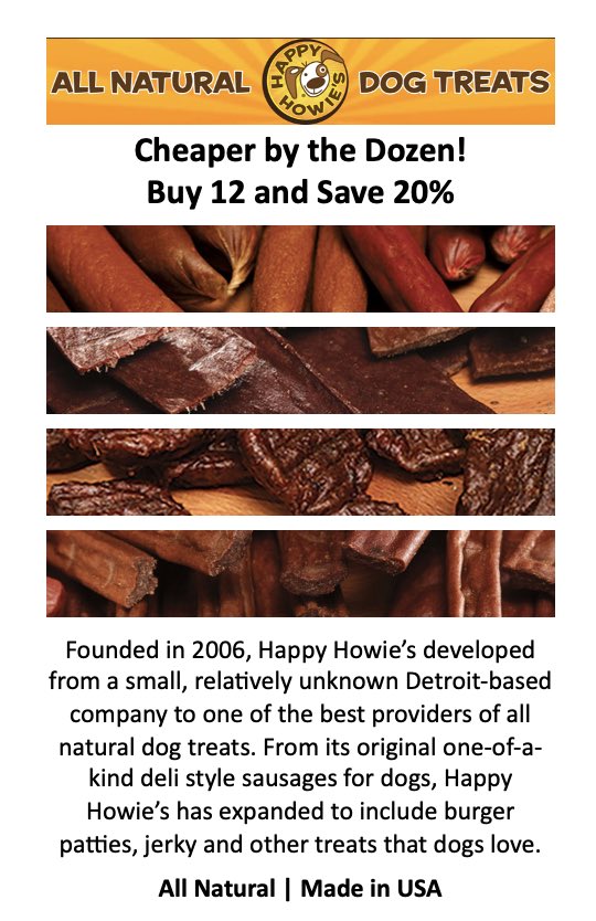 askdrcaryn's tweet photo. They don’t call him "Happy Howie" because he’s eating bland kibble. 🐕✨
One bite of our Slow-Cooked Jerky and your dog will be doing backflips (or at least finally giving you back the TV remote).
Real Meat. Real Smoke. Real Happy.
#DogLife #TreatYourDog #HappyHowies @askdrcaryn https://t.co/PlvJDijVZe