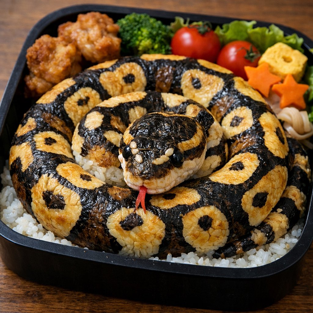 ボールパイソン弁当はいかが🐍