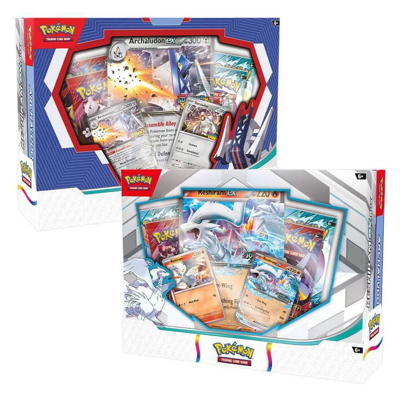 PokemonRestocks's tweet photo. Archaludon ex & Reshiram 2-Pack Bundle and Ascended Heroes Portfolio still up at Target! ✨

Reshiram & Archaludon Boxes: https://t.co/WL6BKU6fgH
Ascended Heroes Portfolio: https://t.co/JHFXwD2s4R
Phantasmal Flames Portfolio: https://t.co/dkmtb2ySRL

Each bundle contains 2 boxes. Packs included are not those shown and are Surging Sparks and Twilight Masquerade.

Limit 2 per order.
#Pokemon #PokemonTCG #ad