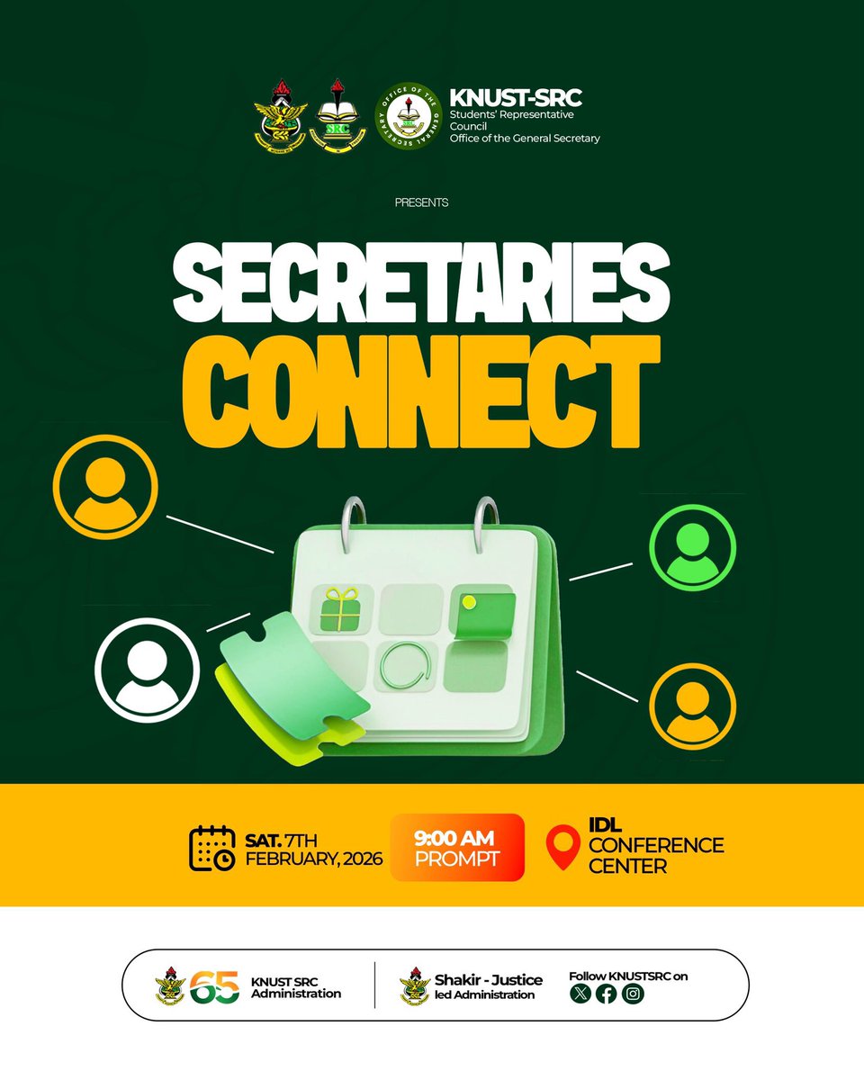 FavouredEcca's tweet photo. Ad calamo ad impactum.
Learning is most meaningful when it sharpens responsibility.The Secretaries Connect organized by the SRC General Secretary @kekeliwoelinam  offered valuable insight,one that keeps me present and open to learning in the pursuit of purposeful service.
Kudos🎊 https://t.co/LZq5gaATXM